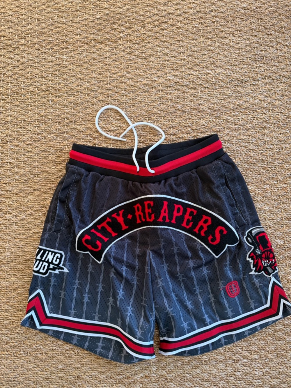 City Reapers Black & Red Athletic Shorts